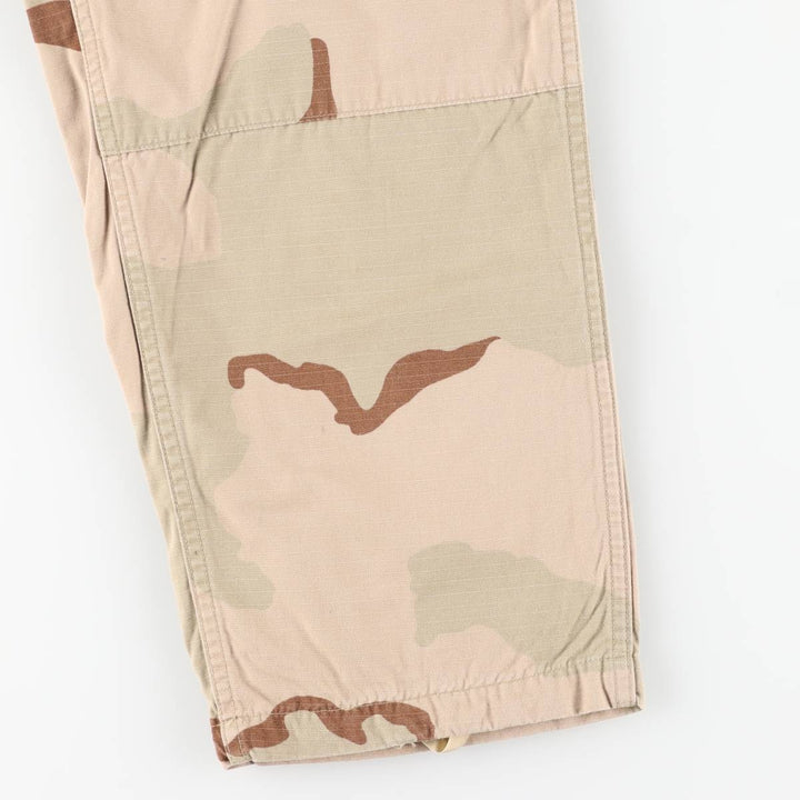 Authentic 2000'S US military camouflage Pattern 3C desert camo ripstop military cargo pants, made in the USA, MEDIUM-REGULAR, men's size w34 cotton Beige type Vintage Second Hand
