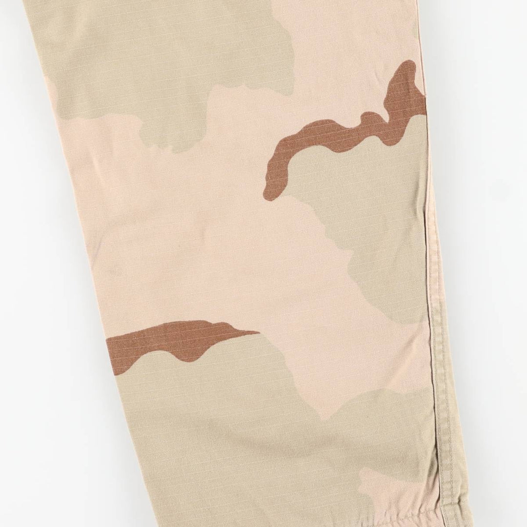 Authentic 2000'S US military camouflage Pattern 3C desert camo ripstop military cargo pants, made in the USA, MEDIUM-REGULAR, men's size w34 cotton Beige type Vintage Second Hand