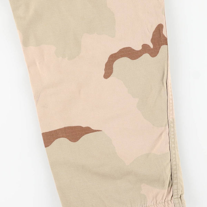 Authentic 2000'S US military camouflage Pattern 3C desert camo ripstop military cargo pants, made in the USA, MEDIUM-REGULAR, men's size w34 cotton Beige type Vintage Second Hand