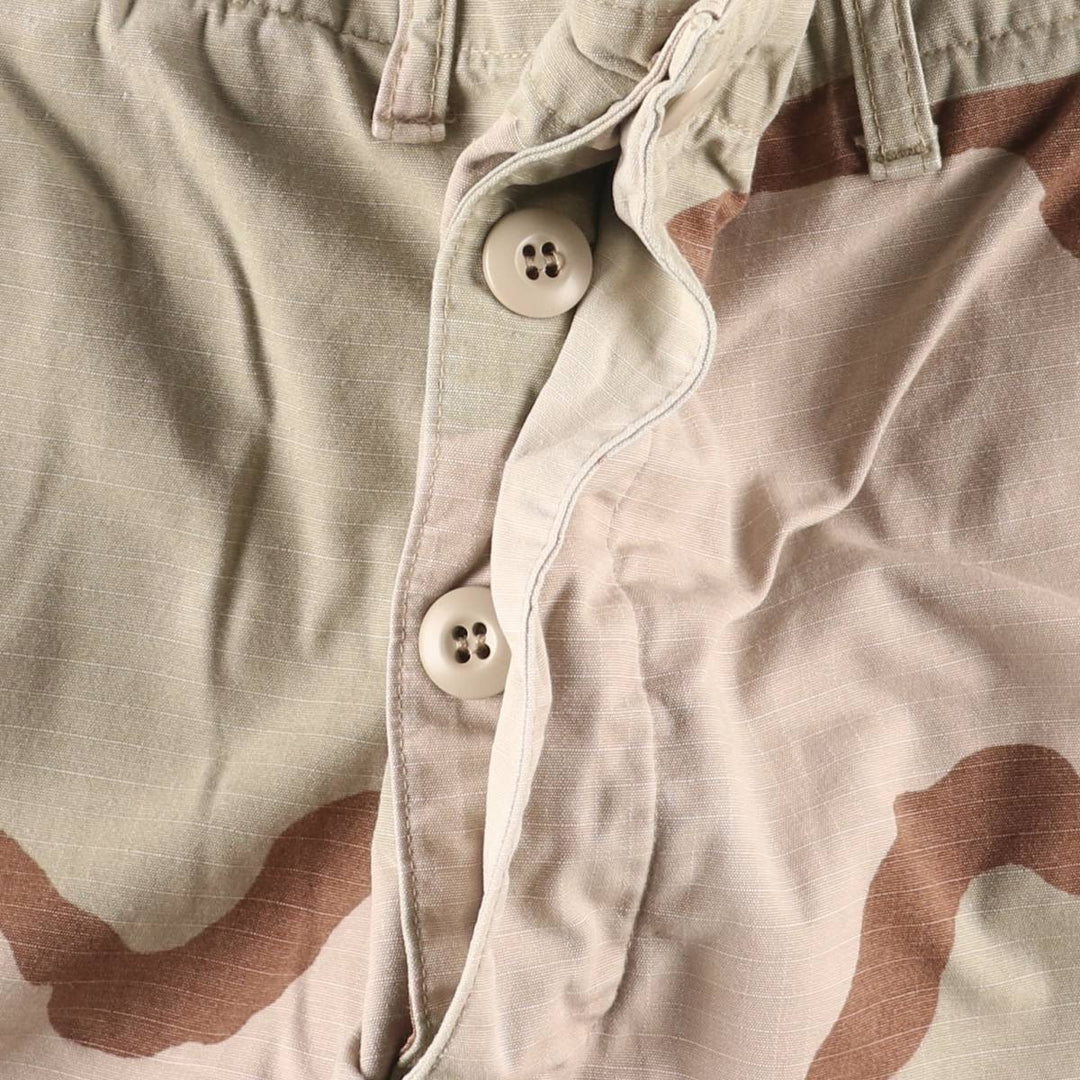 Authentic 2000'S US military camouflage Pattern 3C desert camo ripstop military cargo pants, made in the USA, medium-regular, men's size W34. cotton Beige type Vintage Second Hand