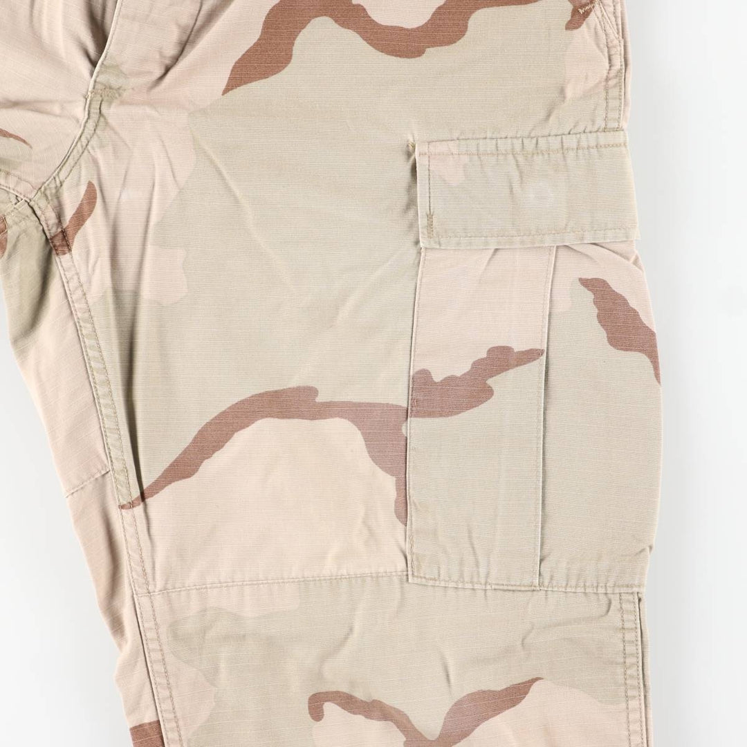 Authentic 2000'S US military camouflage Pattern 3C desert camo ripstop military cargo pants, made in the USA, medium-regular, men's size W34. cotton Beige type Vintage Second Hand