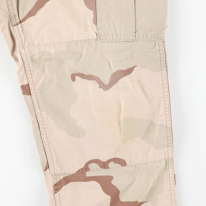 Authentic 2000'S US military camouflage Pattern 3C desert camo ripstop military cargo pants, made in the USA, medium-regular, men's size W34. cotton Beige type Vintage Second Hand