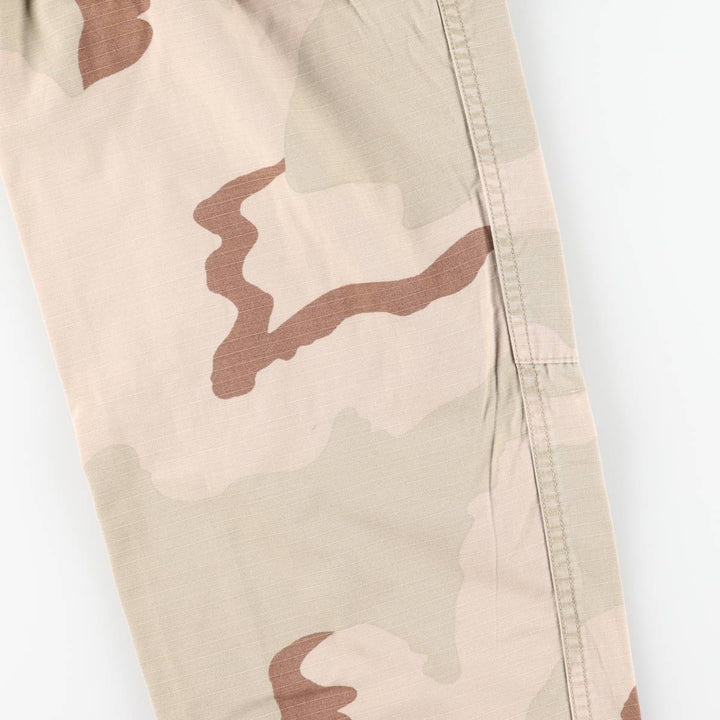 Authentic 2000'S US military camouflage Pattern 3C desert camo ripstop military cargo pants, made in the USA, medium-regular, men's size W34. cotton Beige type Vintage Second Hand