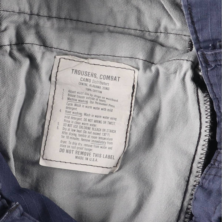Civilian Ripstop Military Cargo Pants, Made in USA, Medium Regular, Men's Size W32 cotton navy blue type Vintage Second Hand
