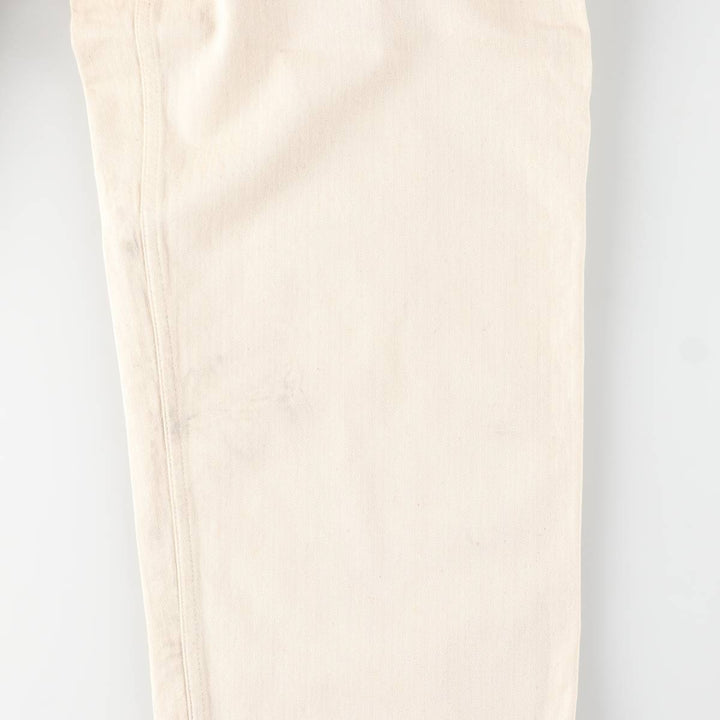 1980'S German Army Herringbone Sailor Pants, Size 50, Men's, Size W37, Vintage cotton white type Vintage Second Hand