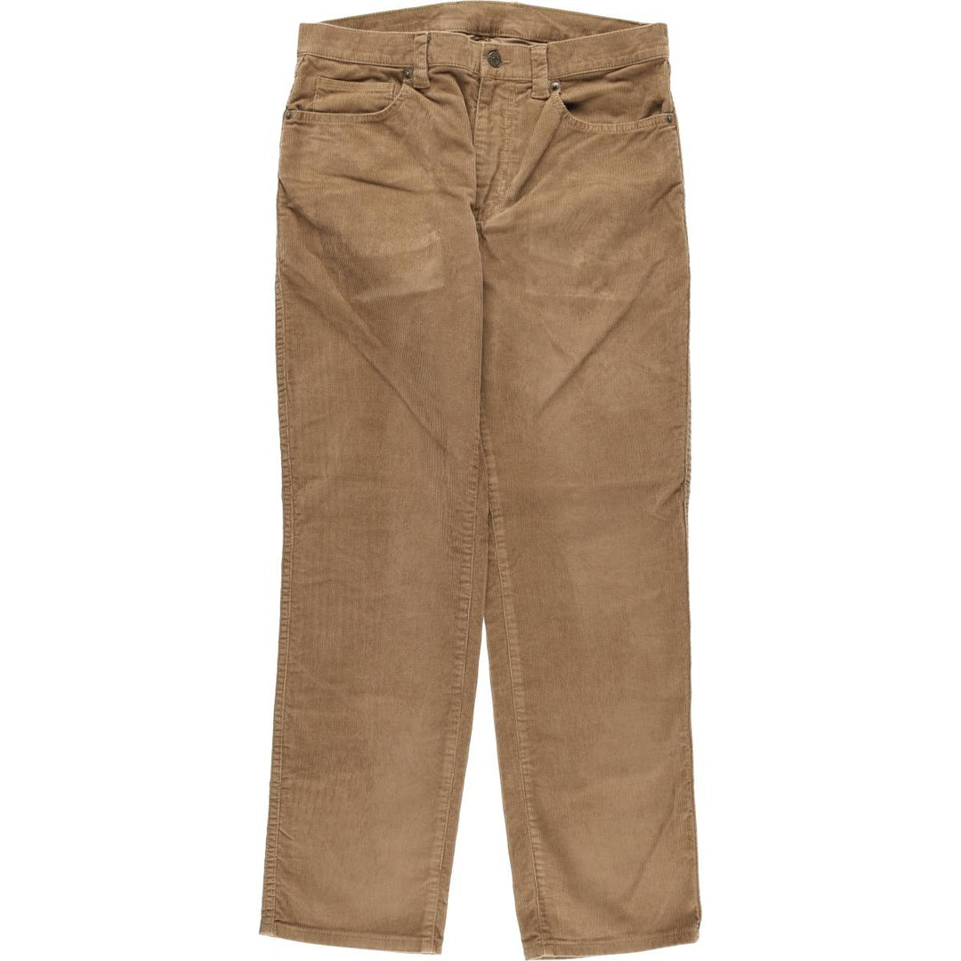 LLBean Standard Fit Corduroy Pants, Men's, Size W33 cotton brown type Vintage Second Hand