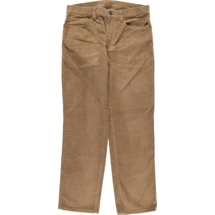 LLBean Standard Fit Corduroy Pants, Men's, Size W33 cotton brown type Vintage Second Hand