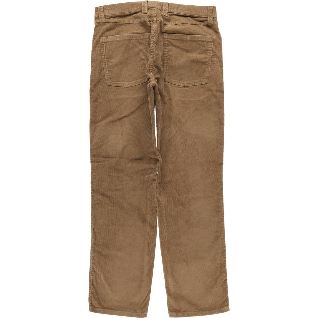 LLBean Standard Fit Corduroy Pants, Men's, Size W33 cotton brown type Vintage Second Hand