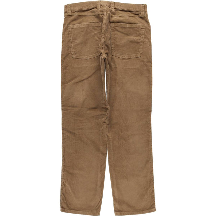 LLBean Standard Fit Corduroy Pants, Men's, Size W33 cotton brown type Vintage Second Hand