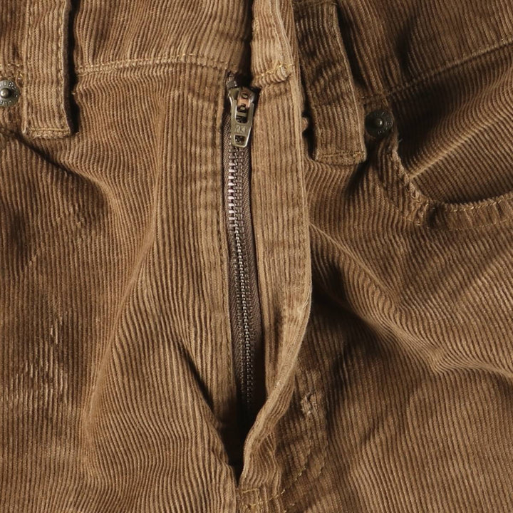 LLBean Standard Fit Corduroy Pants, Men's, Size W33 cotton brown type Vintage Second Hand
