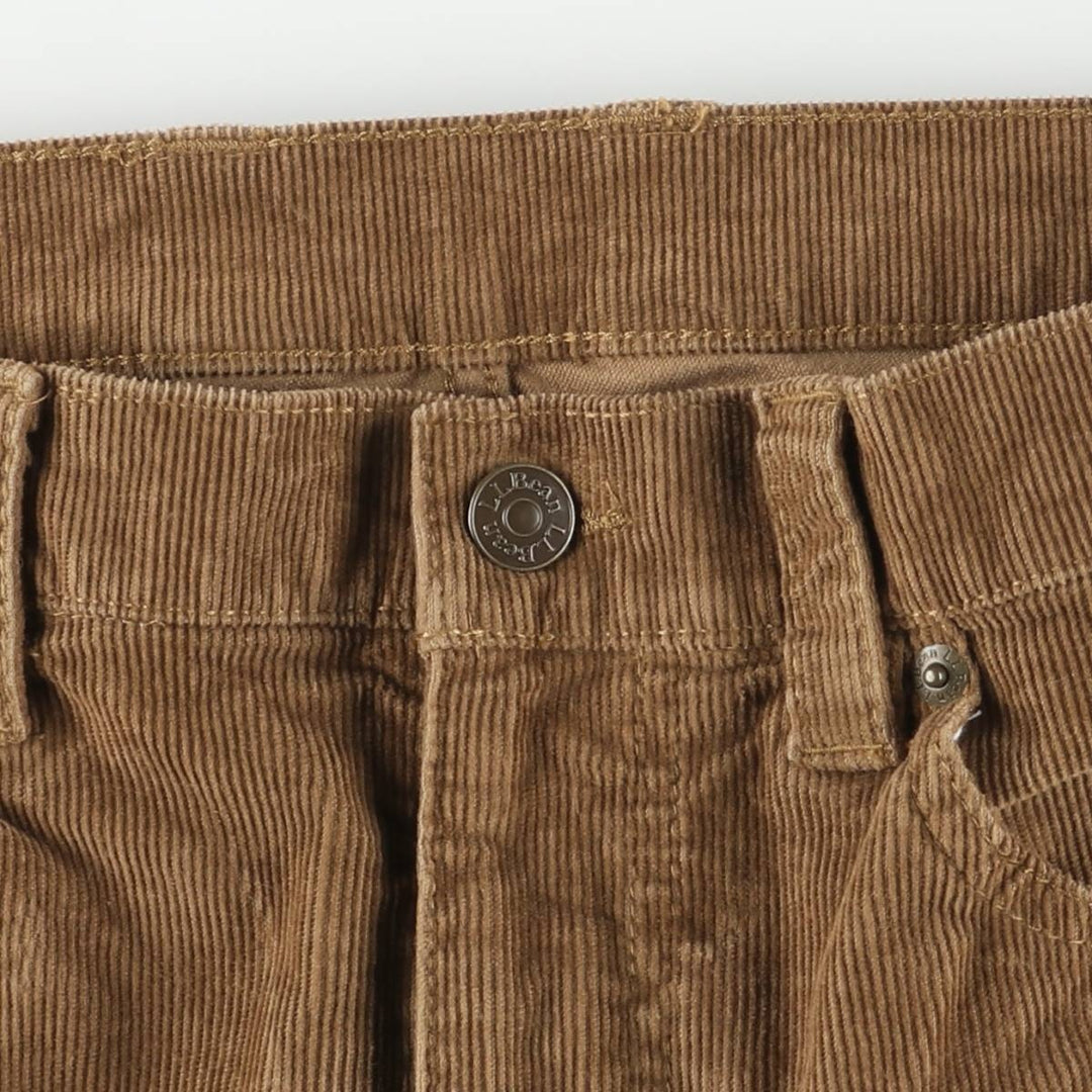 LLBean Standard Fit Corduroy Pants, Men's, Size W33 cotton brown type Vintage Second Hand
