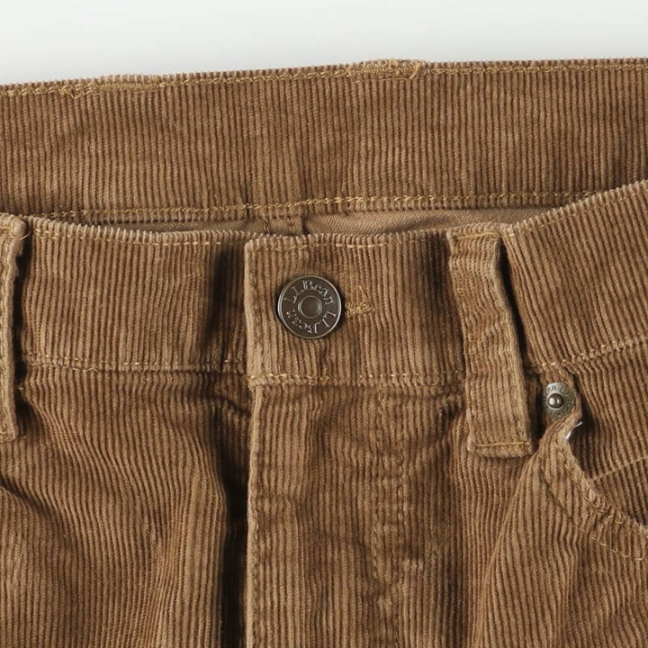 LLBean Standard Fit Corduroy Pants, Men's, Size W33 cotton brown type Vintage Second Hand