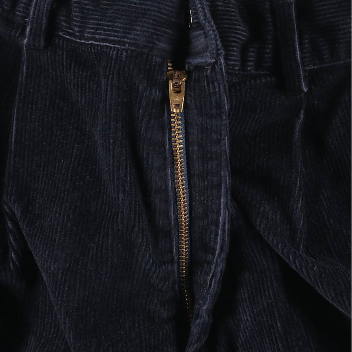 2000'S Dockers Two-pleat Corduroy Pants Men's Size W33 cotton navy blue type Vintage Second Hand