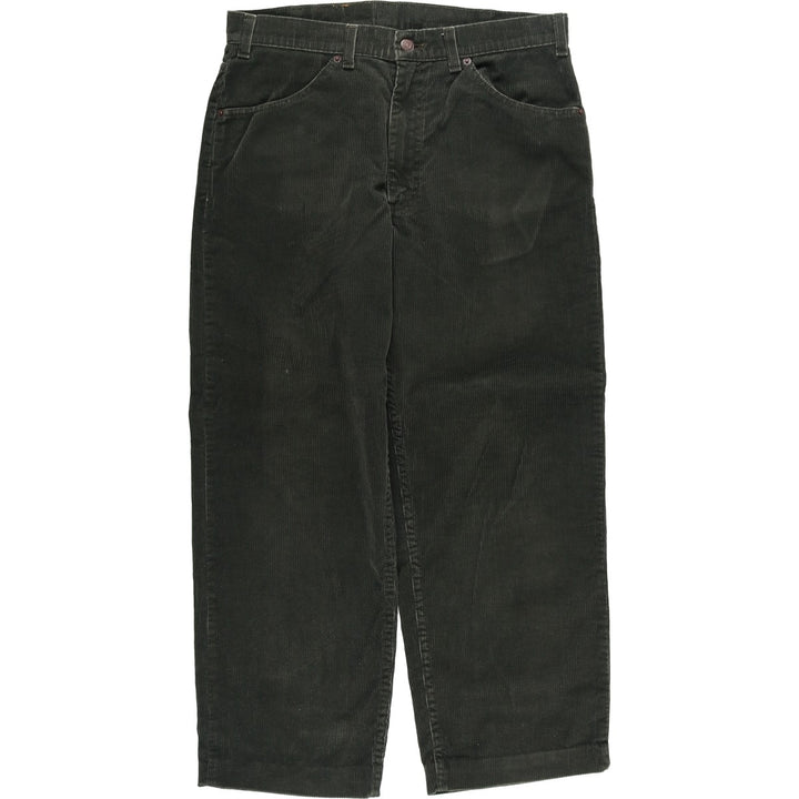 Levi's 655 Corduroy Pants, Made in Canada, Men's Size W34 cotton Khaki type sage green Vintage Second Hand