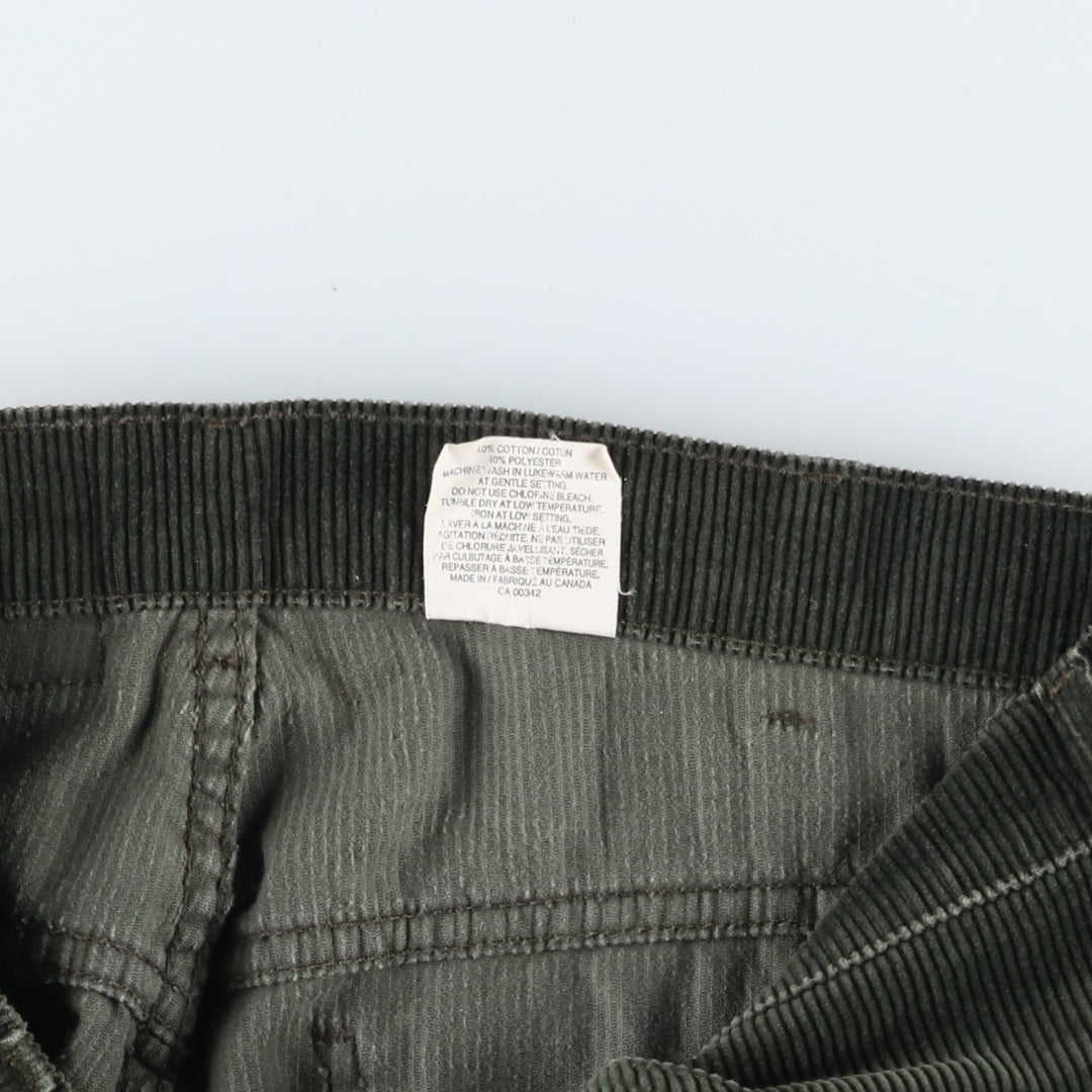 Levi's 655 Corduroy Pants, Made in Canada, Men's Size W34 cotton Khaki type sage green Vintage Second Hand