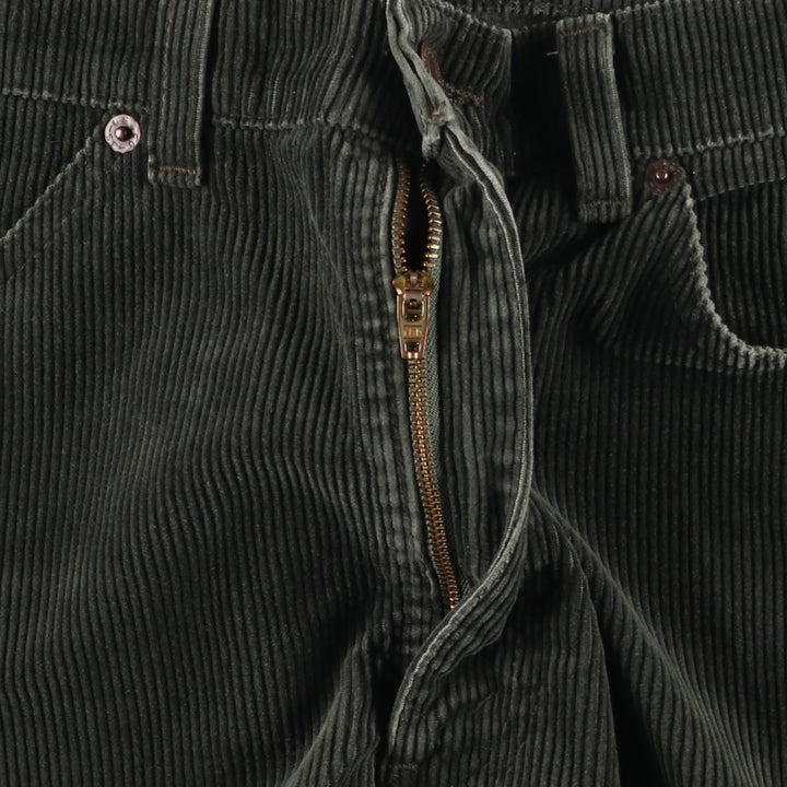 Levi's 655 Corduroy Pants, Made in Canada, Men's Size W34 cotton Khaki type sage green Vintage Second Hand