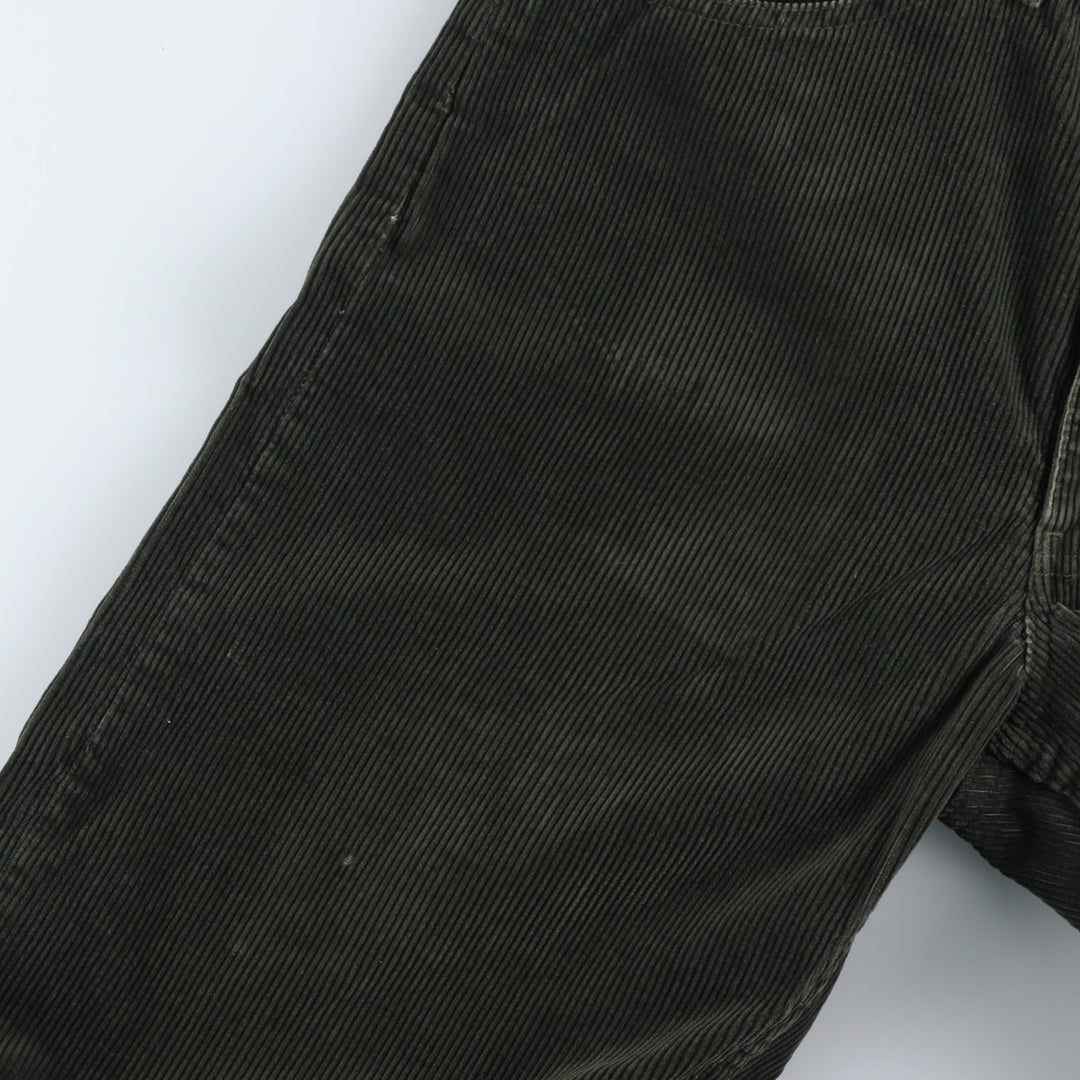 Levi's 655 Corduroy Pants, Made in Canada, Men's Size W34 cotton Khaki type sage green Vintage Second Hand