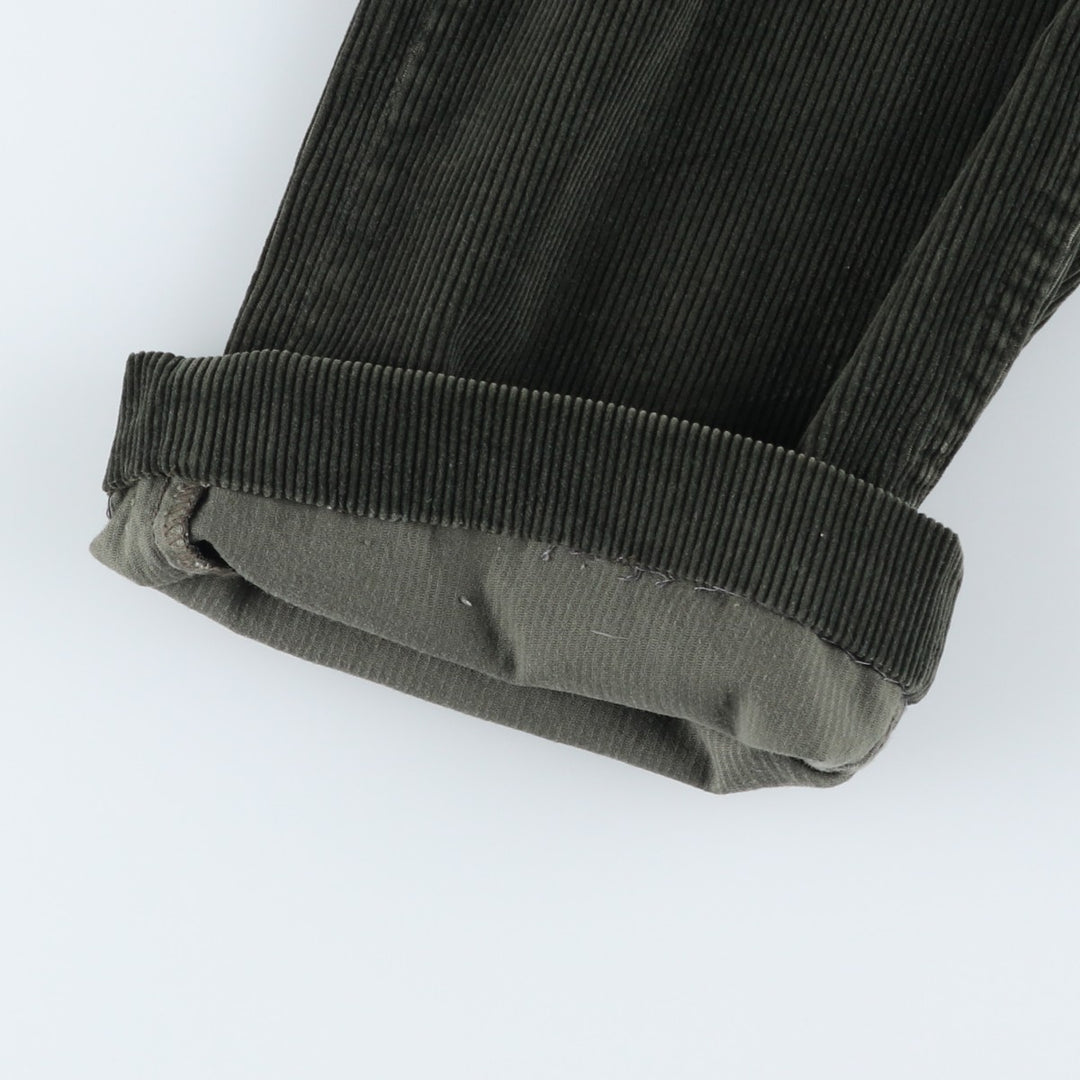 Levi's 655 Corduroy Pants, Made in Canada, Men's Size W34 cotton Khaki type sage green Vintage Second Hand