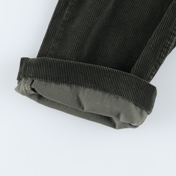 Levi's 655 Corduroy Pants, Made in Canada, Men's Size W34 cotton Khaki type sage green Vintage Second Hand