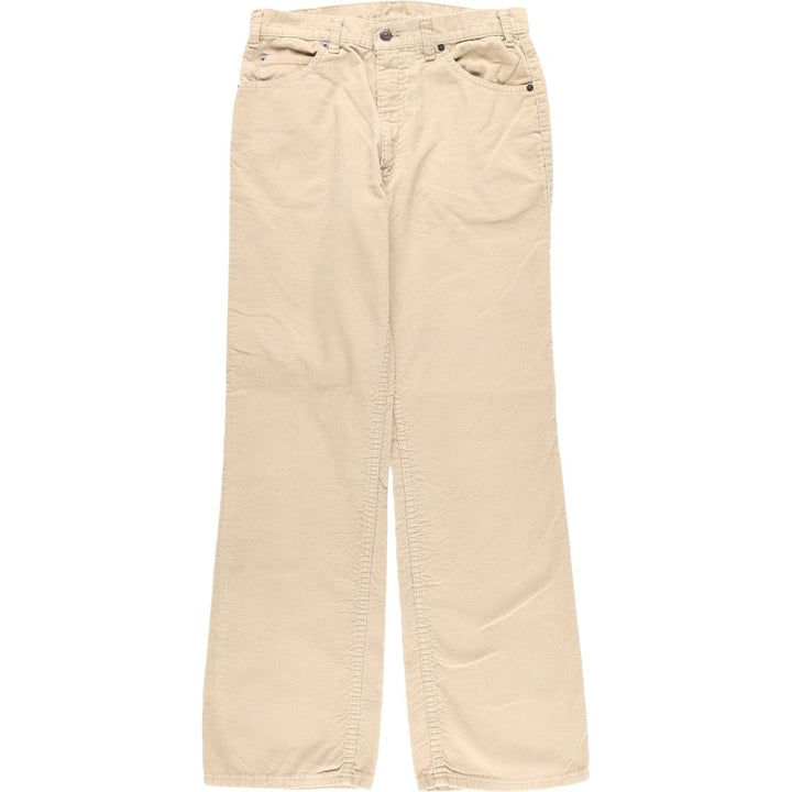Vintage Levi's 70s-80'S Flare Cut Corduroy Pants for Men, Size W31 unclear Beige type Vintage Second Hand