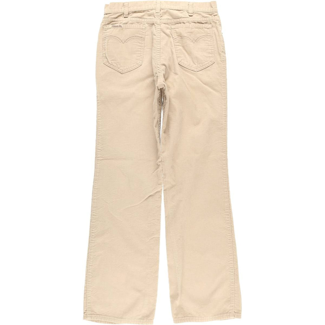 Vintage Levi's 70s-80'S Flare Cut Corduroy Pants for Men, Size W31 unclear Beige type Vintage Second Hand