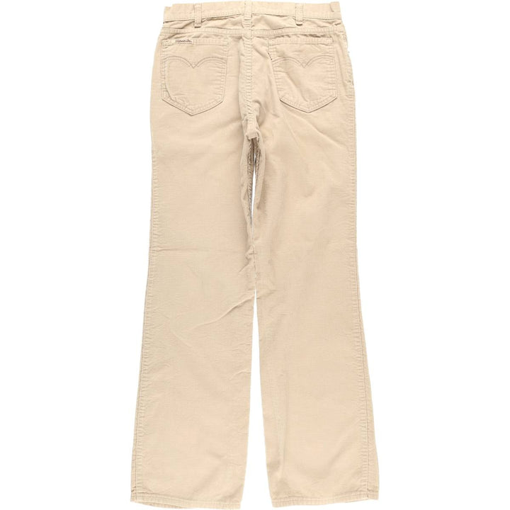 Vintage Levi's 70s-80'S Flare Cut Corduroy Pants for Men, Size W31 unclear Beige type Vintage Second Hand