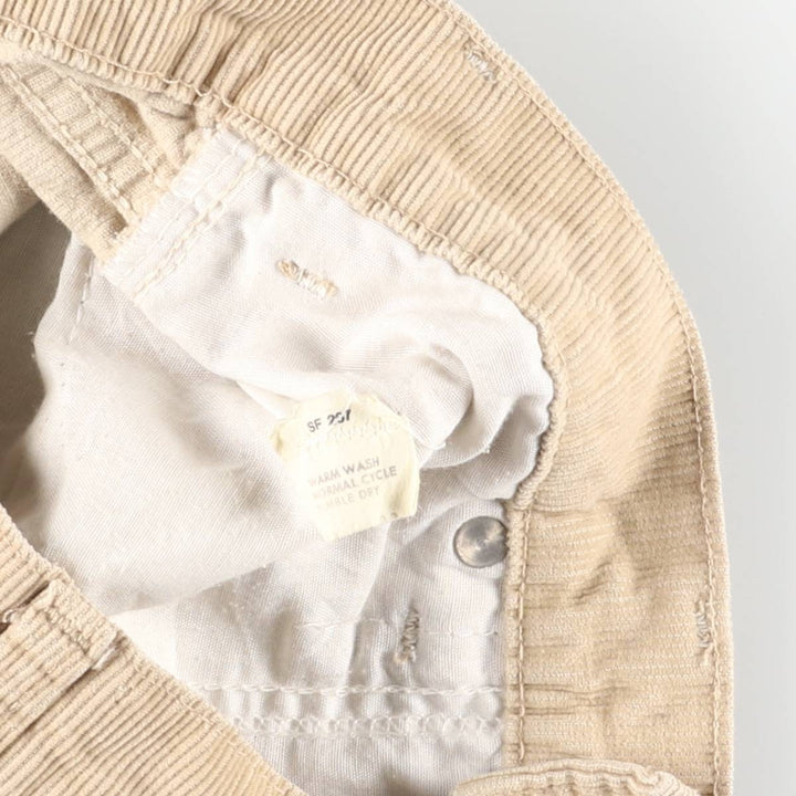 Vintage Levi's 70s-80'S Flare Cut Corduroy Pants for Men, Size W31 unclear Beige type Vintage Second Hand
