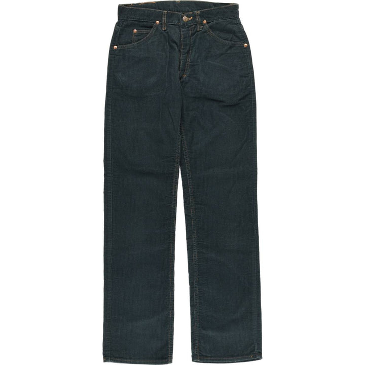 Lee Corduroy Pants Made in USA Women's L (w28) Vintage cotton black type Vintage Second Hand