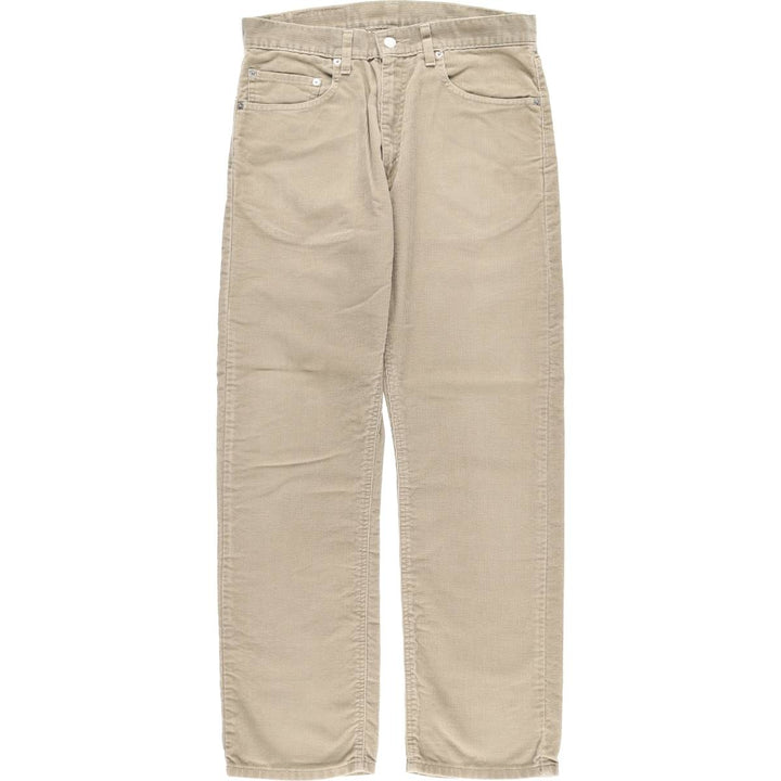 2000'S Levi's 505 Regular Fit Straight Leg Corduroy Pants, Men's, Size W32 cotton Beige type Vintage Second Hand