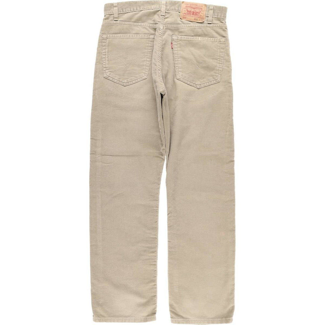 2000'S Levi's 505 Regular Fit Straight Leg Corduroy Pants, Men's, Size W32 cotton Beige type Vintage Second Hand