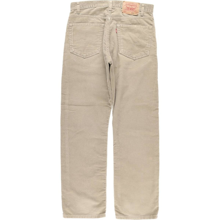 2000'S Levi's 505 Regular Fit Straight Leg Corduroy Pants, Men's, Size W32 cotton Beige type Vintage Second Hand