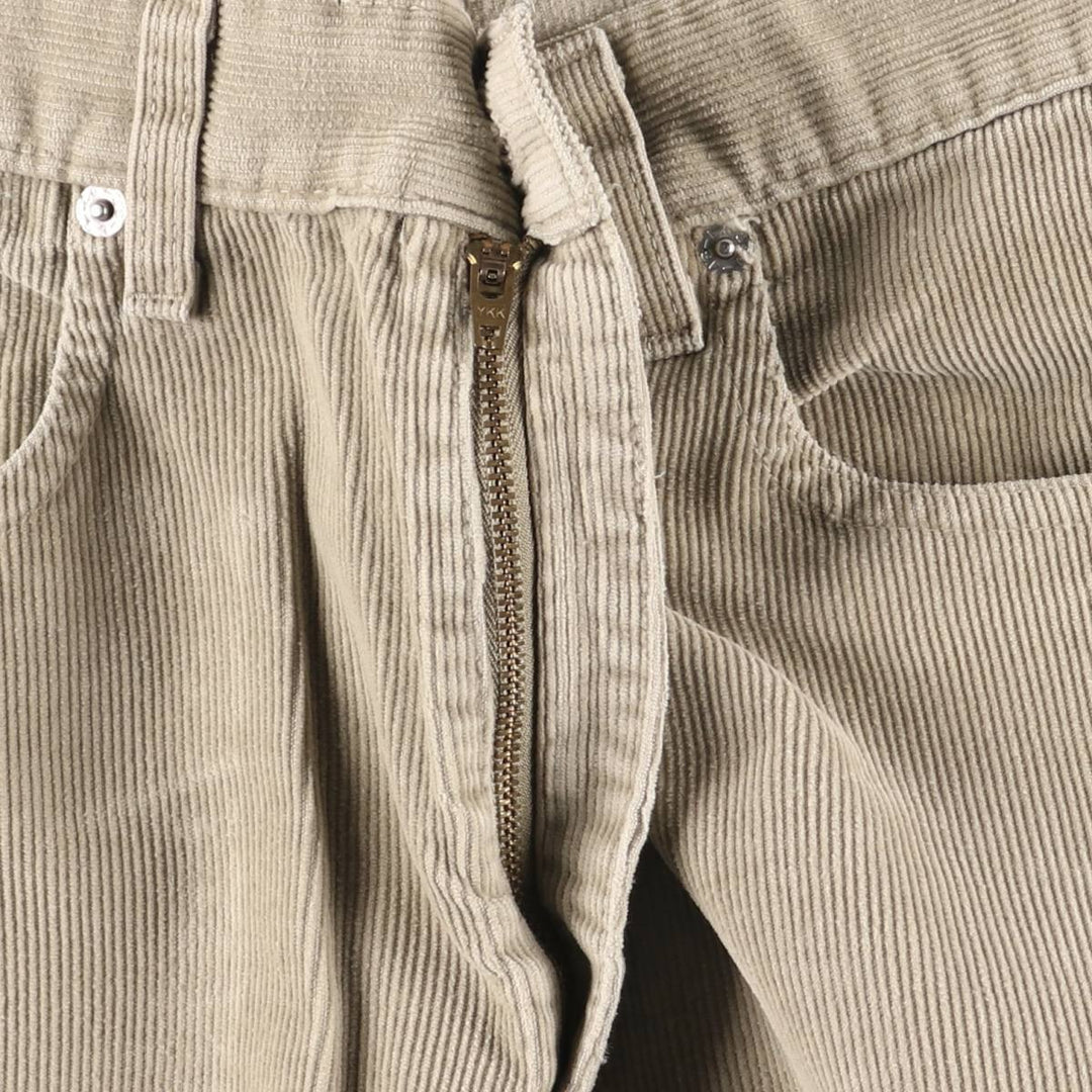 2000'S Levi's 505 Regular Fit Straight Leg Corduroy Pants, Men's, Size W32 cotton Beige type Vintage Second Hand
