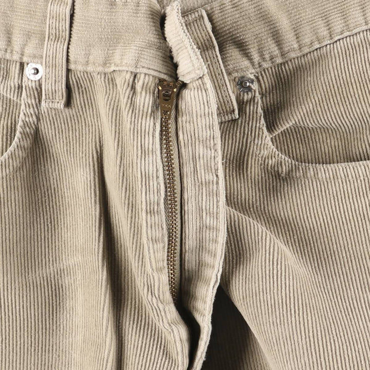 2000'S Levi's 505 Regular Fit Straight Leg Corduroy Pants, Men's, Size W32 cotton Beige type Vintage Second Hand