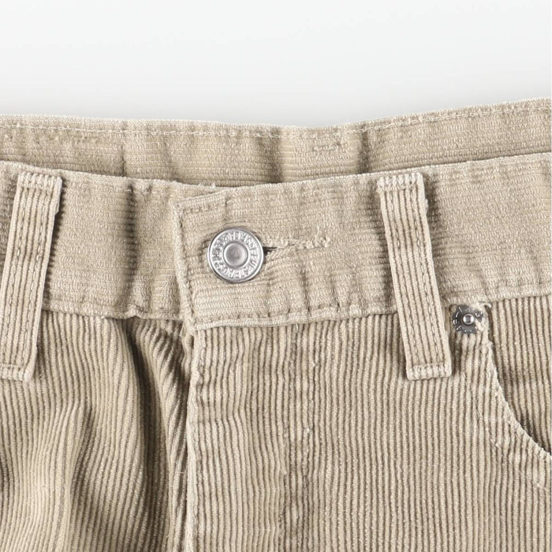 2000'S Levi's 505 Regular Fit Straight Leg Corduroy Pants, Men's, Size W32 cotton Beige type Vintage Second Hand
