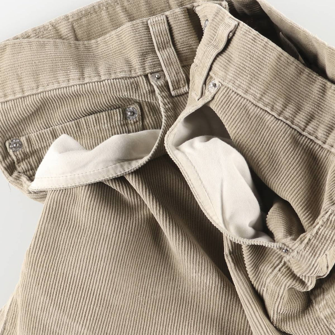 2000'S Levi's 505 Regular Fit Straight Leg Corduroy Pants, Men's, Size W32 cotton Beige type Vintage Second Hand