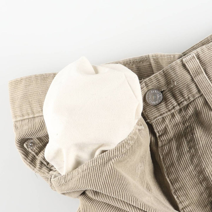 2000'S Levi's 505 Regular Fit Straight Leg Corduroy Pants, Men's, Size W32 cotton Beige type Vintage Second Hand