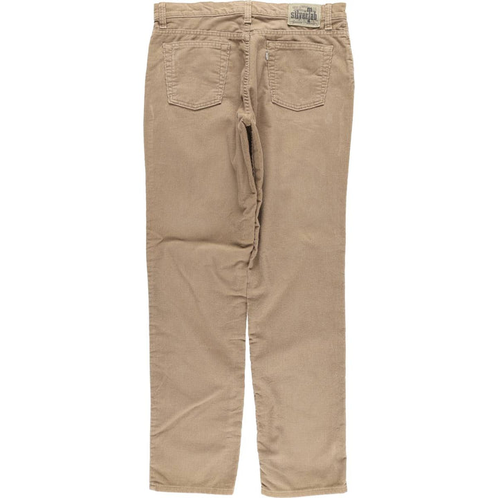 Vintage 80s-90'S Levi's Silver Tab Hiphugger Corduroy Pants, Made in Canada, Men's Size 34 cotton brown type Vintage Second Hand