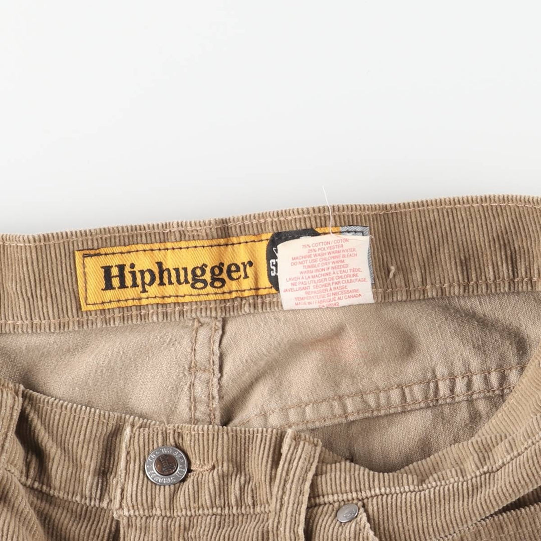 Vintage 80s-90'S Levi's Silver Tab Hiphugger Corduroy Pants, Made in Canada, Men's Size 34 cotton brown type Vintage Second Hand