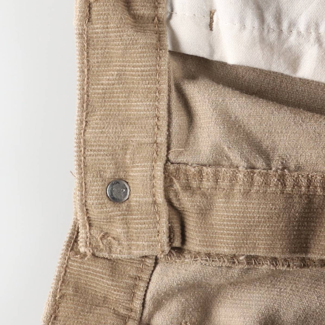 Vintage 80s-90'S Levi's Silver Tab Hiphugger Corduroy Pants, Made in Canada, Men's Size 34 cotton brown type Vintage Second Hand