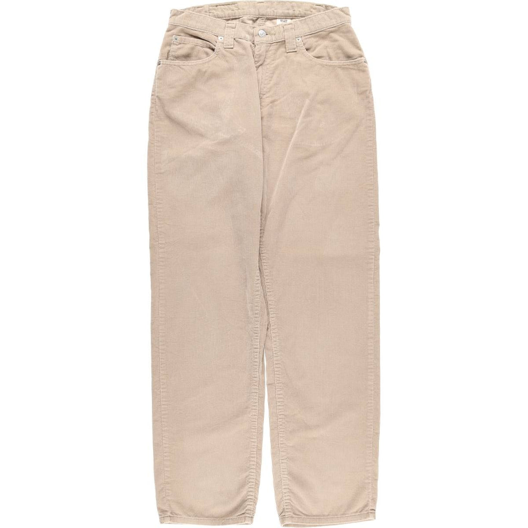 90'S Levi's L2 Relax Fit Corduroy Pants with White Tab, Men's Size W31, Vintage cotton Beige type Vintage Second Hand