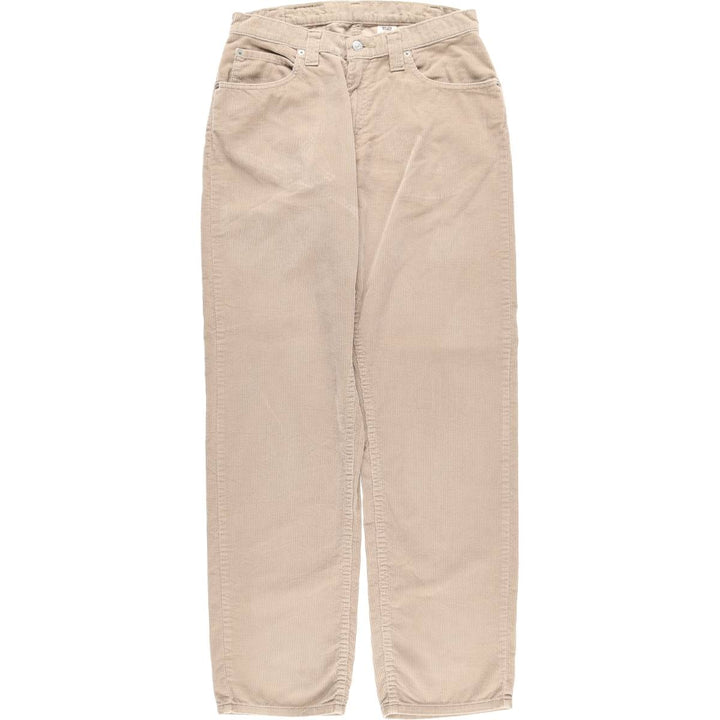 90'S Levi's L2 Relax Fit Corduroy Pants with White Tab, Men's Size W31, Vintage cotton Beige type Vintage Second Hand