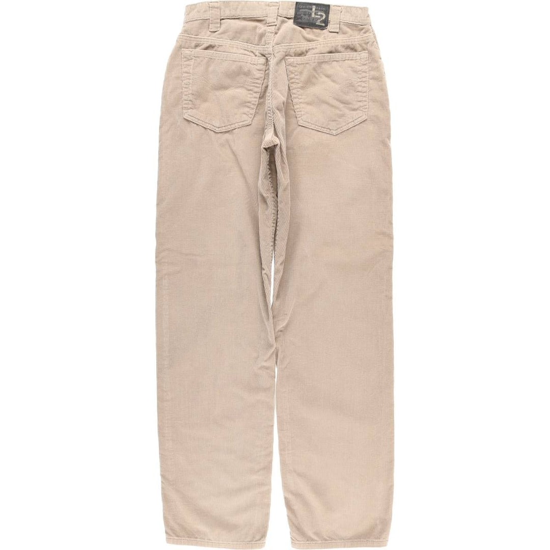 90'S Levi's L2 Relax Fit Corduroy Pants with White Tab, Men's Size W31, Vintage cotton Beige type Vintage Second Hand