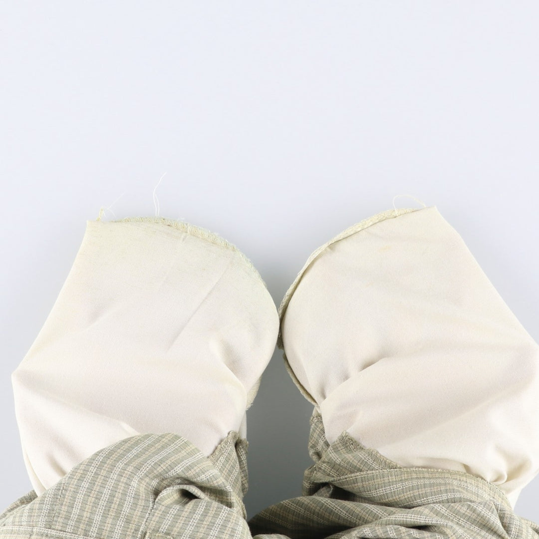 Dockers Class A Check Pattern Two-Pleated Cotton Slacks, Made in the USA, Men's, Size W34, Vintage cotton Beige type Vintage Second Hand