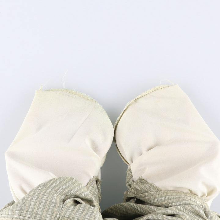 Dockers Class A Check Pattern Two-Pleated Cotton Slacks, Made in the USA, Men's, Size W34, Vintage cotton Beige type Vintage Second Hand