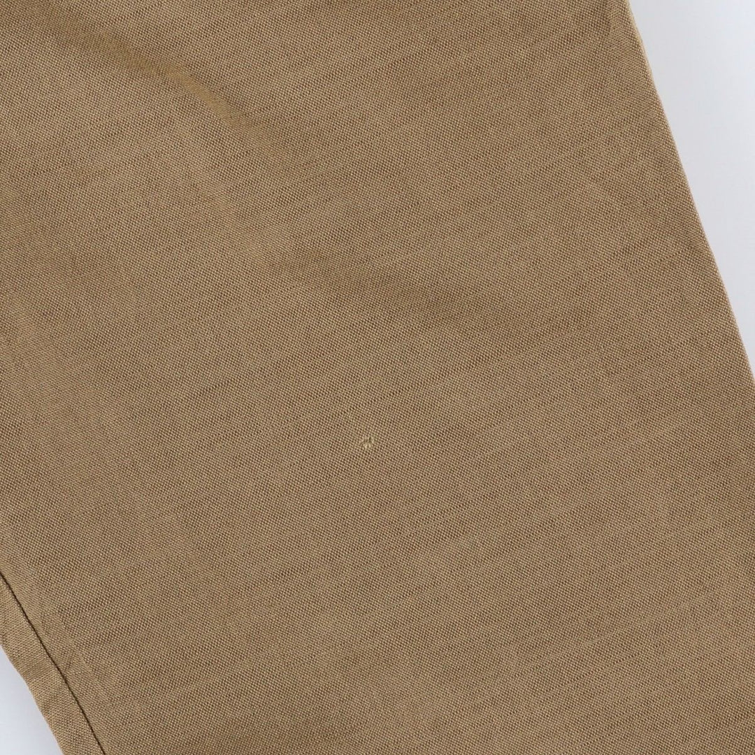 2000'S Dockers Premium Pleated Relaxed Fit Two-Pleated Linen Pants, Men's Size 36 linen brown type Vintage Second Hand