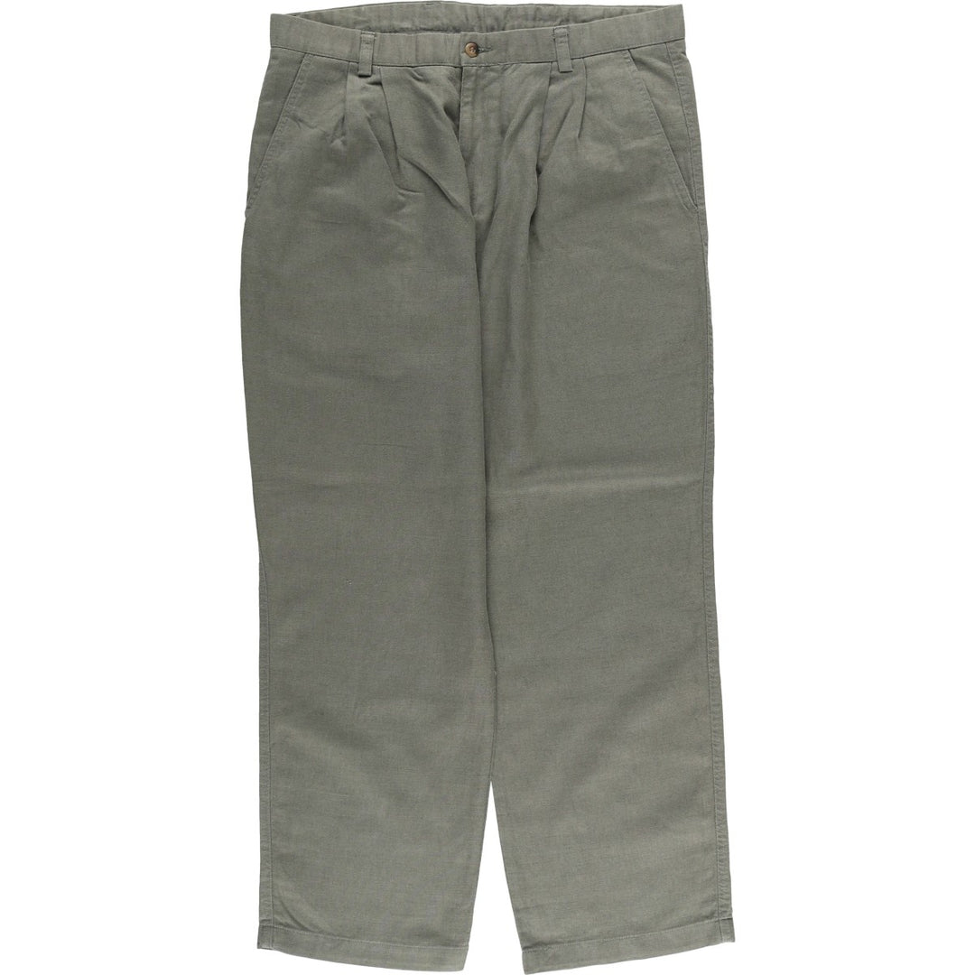 Dockers Recode Two-Pleated Slacks, Men's, Size W36 unclear gray type Vintage Second Hand