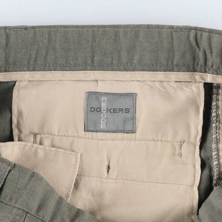 Dockers Recode Two-Pleated Slacks, Men's, Size W36 unclear gray type Vintage Second Hand