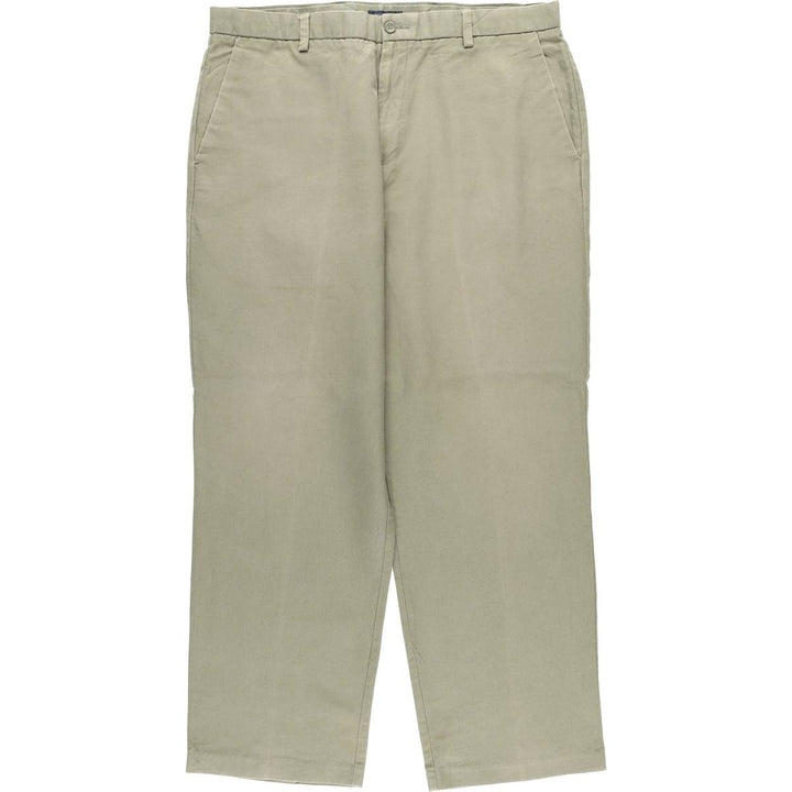 Dockers linen pants, slacks, men's size W37 cotton Khaki type sage green Vintage Second Hand