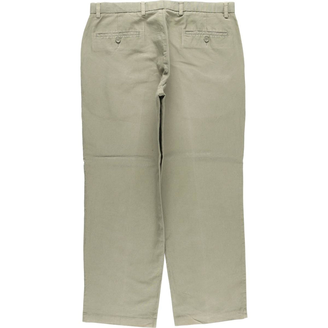 Dockers linen pants, slacks, men's size W37 cotton Khaki type sage green Vintage Second Hand