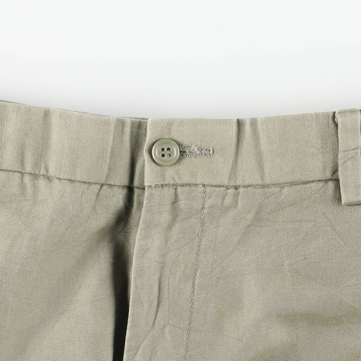 Dockers linen pants, slacks, men's size W37 cotton Khaki type sage green Vintage Second Hand